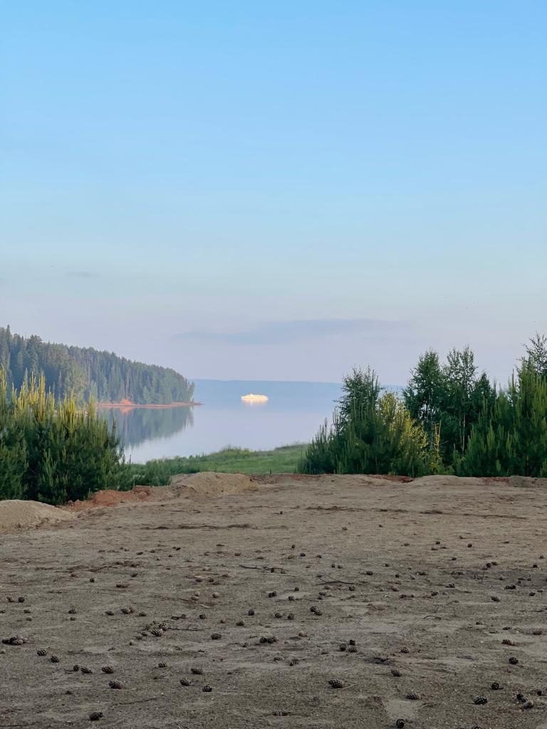 Рассвет на водохранилище